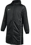 NIKE Herren Wintermantel - Park 26, Winterjacke, Kapuze, Logo, einfarbig Schwarz 3XL