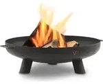 BBQ-Toro Feuerschale &Oslash; 70 cm, Schwarz, Outdoor Dreibein Feuerstelle f&uuml;r...