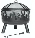 BUSCHBECK Feuerschale Faya inkl. Grillrost und Funkenschutzhaube