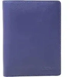 Esquire Leder Geldb&ouml;rse Peru Wallet Night Blue blau - Blau