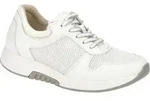 Gabor ROLLINGSOFT Damenschuhe - bequeme Schn&uuml;r- Halbschuhe wei&szlig; Freizeit NEU -