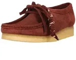 Clarks Originals Schn&uuml;rschuhe Wallabee. Deep Red Sde mit ikonischer Sohle 5294...