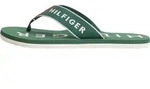 Tommy Hilfiger Herren Flip Flops Sporty Beach Sandal mit Logo, Gr&uuml;n (Street...
