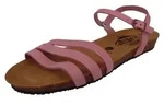 Plakton Damen Komfort Sandalen Fran Alou 405080 405080 Nobuck Rosa - Rosa - 36