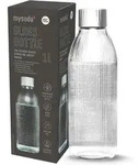 Mysoda Glasflasche 1L Silber mit Schnellverschluss f&uuml;r Glassy Sprudelwasserbereiter,