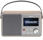 Albrecht DR 862, Tragbar, Digital, DAB+, FM, 4 W, 10,9 cm (4.3"), Grau, Holz -