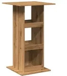 vidaXL Bartisch mit Ablagen Artisan-Eiche 60x60x102 cm Holzwerkstoff - Braun