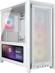Corsair CC-9011327-WW, Corsair FRAME 4000D LCD RS ARGB, Midi Tower, PC, Wei&szlig;, ATX,