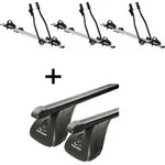 3x Fahrradtr&auml;ger SAGITTAR + Dachtr&auml;ger VDP Stahl kompatibel mit f&uuml;r Mercedes CLS 4