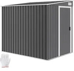 Outsunny Metall Ger&auml;tehaus 2,81m2 154x206,5x181 cm Ger&auml;teschuppen mit...