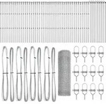vidaXL Ground Fix Geschwei&szlig;ter Drahtzaun 100 x 0,8 m (B x H) - Silber