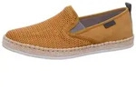 Rieker Slipper Gelb Gr. 41 mit weich gepolstertem Fu&szlig;bett und bequemer Slip-on-Form