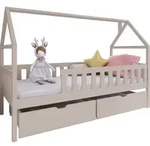MIRJAN24 Kinderbett mit schubladen Domi, Hausbett, Lattenrost Flex aus