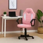 Schreibtischstuhl Junior h&ouml;henverstellbar ergonomischer Drehstuhl Pink - Rosa