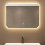 doporro Design LED-Spiegel Wandspiegel 60x80cm Badezimmerspiegel Beschlagfrei 5 mm