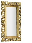 Sapho SAMBLUNG Spiegel in geschnitztem Rahmen 40x70cm, Gold - Gold