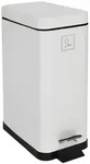 SVITA STM10 M&uuml;lleimer Treteimer 10l inkl. Inneneimer Softclose-Deckel Wei&szlig; - Wei&szlig;