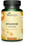 Vegavero Vitamin K2 + Calcium | 180 Tabletten | 200 &mu;g MK-7 all-trans | vegan