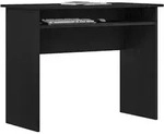 vidaXL Schreibtisch Schwarz Eichen-Optik 90x50x74 cm Holzwerkstoff - Schwarz