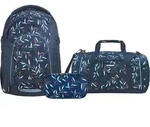 Coocazoo Mate Boho Glam Schulrucksack Set 3tlg. - Blau