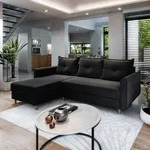 Masseno Ecksofa PISAN R-S mit Schlaffunktion L-Form, Sofa mit Bettkasten,