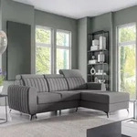 Ecksofa CONNOR I - mit Schlaffunktion, Bettkasten & universeller Ottomane,...