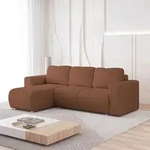 Masseno Ecksofa RINOVA mit Schlaffunktion L-Form, Sofa mit Bettkasten,