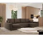 MKS MEBLE Ecksofa U mit Schlaffunktion und Bettkasten, Wohnlandschaft U-form - DORIAN