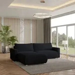 Masseno Ecksofa TURIN N mit Schlaffunktion L-Form, Sofa mit Bettkasten,