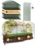 Zaun Gartenzaun Steckzaun Teichzaun f&uuml;r Garten Teich 12 Zaunelemente 78 cm hoch