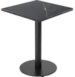 Tisch 60 cm schwarzes Bein und schwarze Marmorbeschichtung - Oviala Rivoli -...