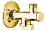 Sapho Eckventil mit Mutter, 1/2"x 3/8", Gold - Gold