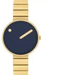 Picto 34018-2914 Midnight Blue Uni 34mm 5ATM - Gold