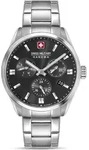 Swiss Military Hanowa SMWGK0005601 Herrenuhr Roadrunner Advanced 43mm 10ATM - Silber