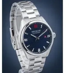SWISS MILITARY HANOWA Herrenuhr Quarzuhr silber / blau onesize Herren 40