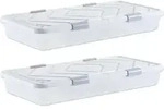 VEVOR Unterbettkommode Unterbettaufbewahrungsbox 4 Stk. Rollbar (805 x 396 x 175 mm)