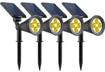 Set Mit 4 Solarstrahlern SPIKY 200lm