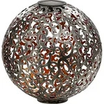Dehner Solarkugel Luanda, &Oslash; 40 cm, Metall, silber/kupfer - Kupfer/Silber