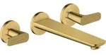 Axor Citterio C inbouw badmengkraan afbouwdeel met Cubic Cut greep gepolijst goud