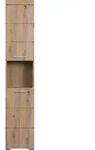 trendteam Bad Hochschrank Amanda Asteiche Melamin/Asteiche Tiefgezogen 37 x 190...