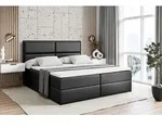 ALTDECOR Boxspringbett mit H3 Matratze und Topper - 180 x 200 cm - AURA -...