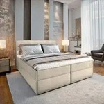 Masseno Boxspringbett PELLIO 180x200 cm Komplett-Set mit Bonell Matratze und Topper,