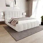 BEAUTYSOFA | Doppelbett CLEO 140x200 cm, Polsterbett mit Bettkasten ohne...