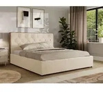 MKS MEBLE LARINO CLASSIC Polsterbett 140x200 mit Bettkasten & Stauraum, inkl.