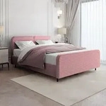 Doppelbett LEA 180x200 cm Polsterbett mit Bettkasten, ohne Matratze & Topper &ndash;