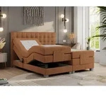 Boxspringbett mit Motor, elektrisch - Elektro - 180x200cm - Orange - H4 - Orange