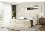 ALTDECOR Boxspringbett mit Fu&szlig;teil, H3 Matratze und Topper - 120x200 cm - MIAMI-Z -