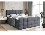 ALTDECOR Boxspringbett mit Matratze und Lattenrost - APO -Z KING - 160x200 cm -