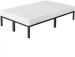ML-Design Metallbett mit Lattenrost auf Stahlrahmen, 120x200 cm, Anthrazit, mit
