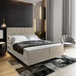 Masseno Boxspringbett MURI 180x200 cm Komplett-Set mit Bonell Matratze und Topper,